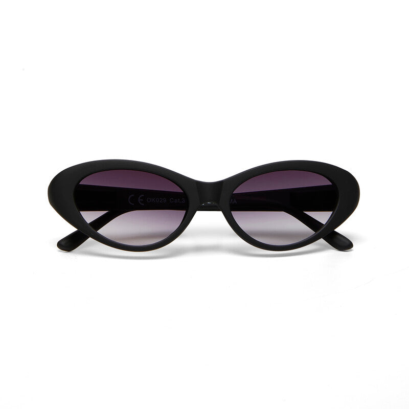 okkia okkia occhiale da sole premontato mod lina cat eye soft touch black lenti black ean 8053806010621