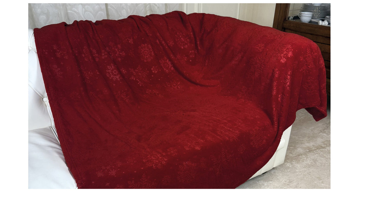 preziosa home preziosa home plaid natale in coral sommaruga 210 x 240 cm poliestere rosso ean 8050264188930