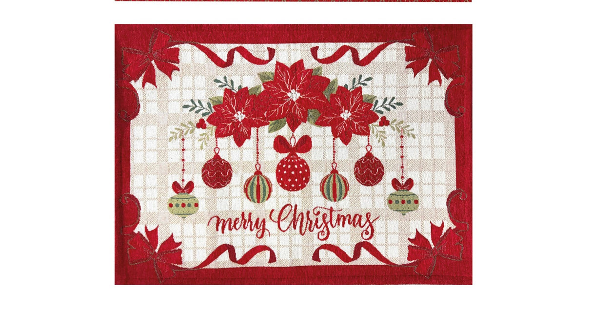 preziosa home preziosa home tappeto natale in ciniglia jacard piazzato ass antiscivolo 55 x 80 cm multicolor 1 pz ean 8050264188022