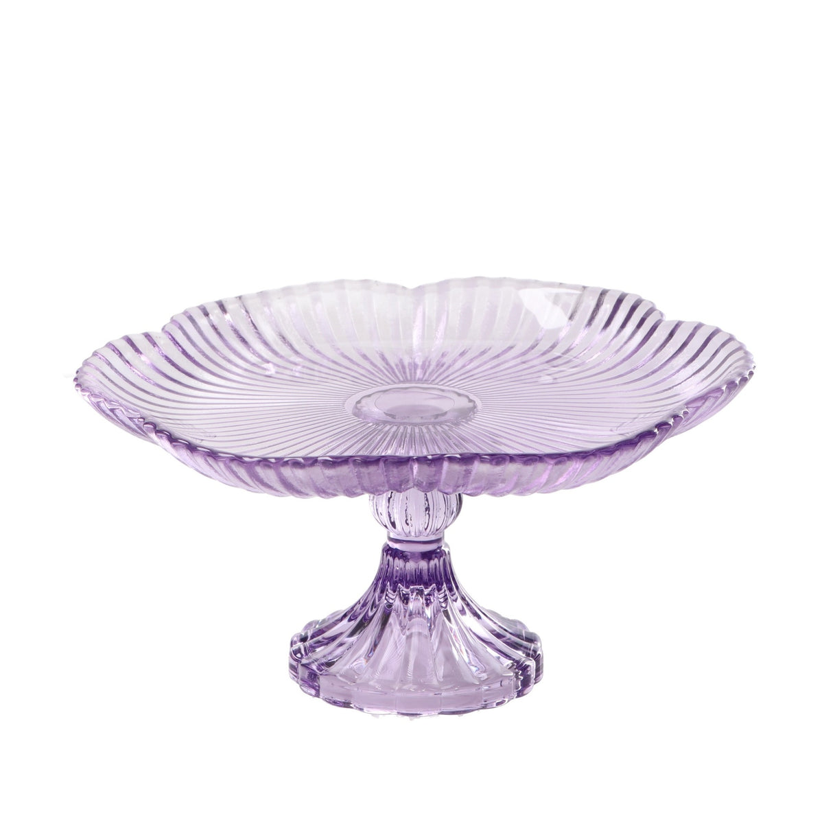 Italienisches Geschenk Italienisches Geschenk Glasvitrine, Durchmesser 20 cm, Höhe 105 cm, elegante Kuchenvitrine im modernen Design, 1 Stück, EAN 8057586208230