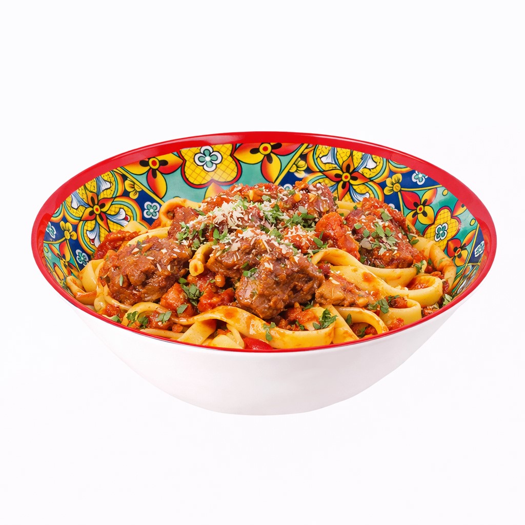 regalo italiano regalo italiano ciotola rian in melamina d 36 cm h 12 cm rosso blu ean 8057586160545