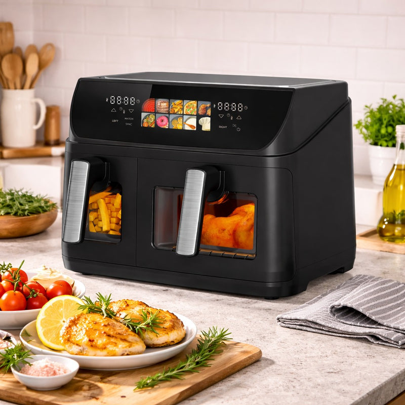regalo italiano regalo italiano friggitrice ad aria digitale 10l con timer e termostato air fryer capiente multifunzione ean 8057586183445