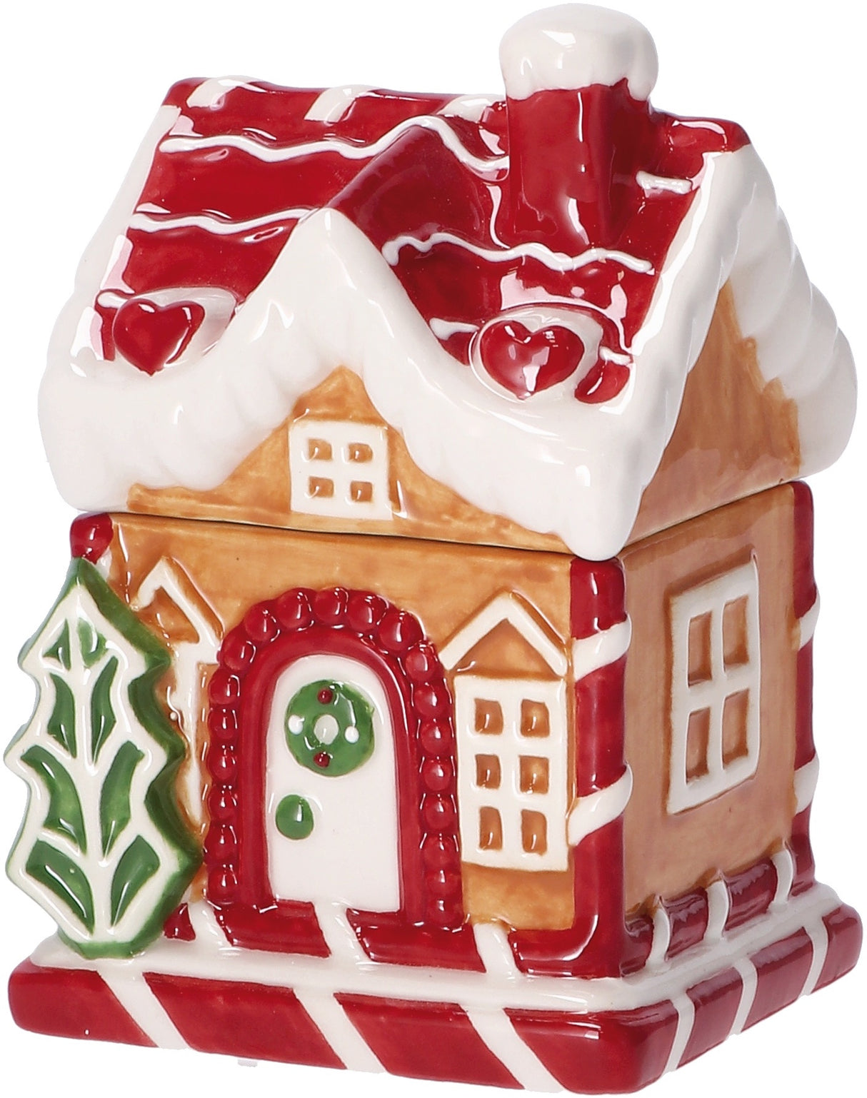 regalo italiano regalo italiano scatola casetta natale ceramica ass 9 x 8 x 13 cm multicolor 1 pz ean 8021785855199