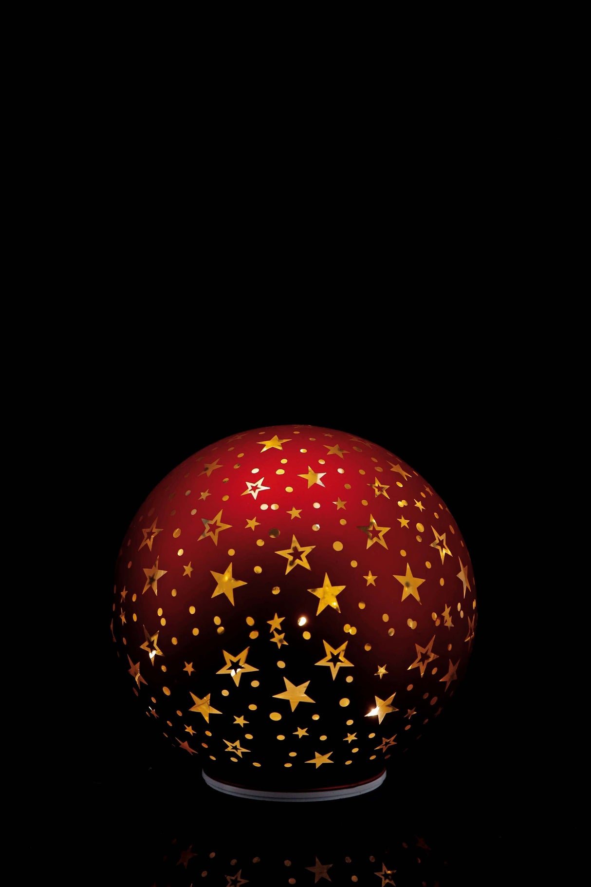 regalo italiano regalo italiano sfera di natale con base vetro ass d 18 cm rosso o oro o nero 1 pz ean 8057586135918