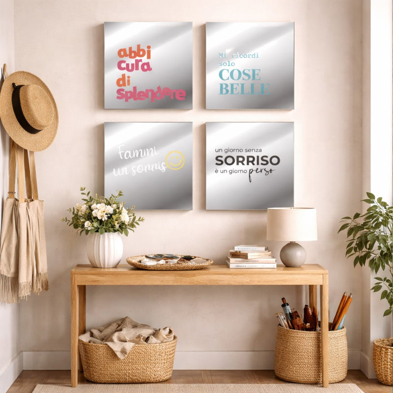regalo italiano regalo italiano specchio in vetro 30 x 395 cm ass specchio decorativo da parete moderno casa 1 pz ean 8057586201064