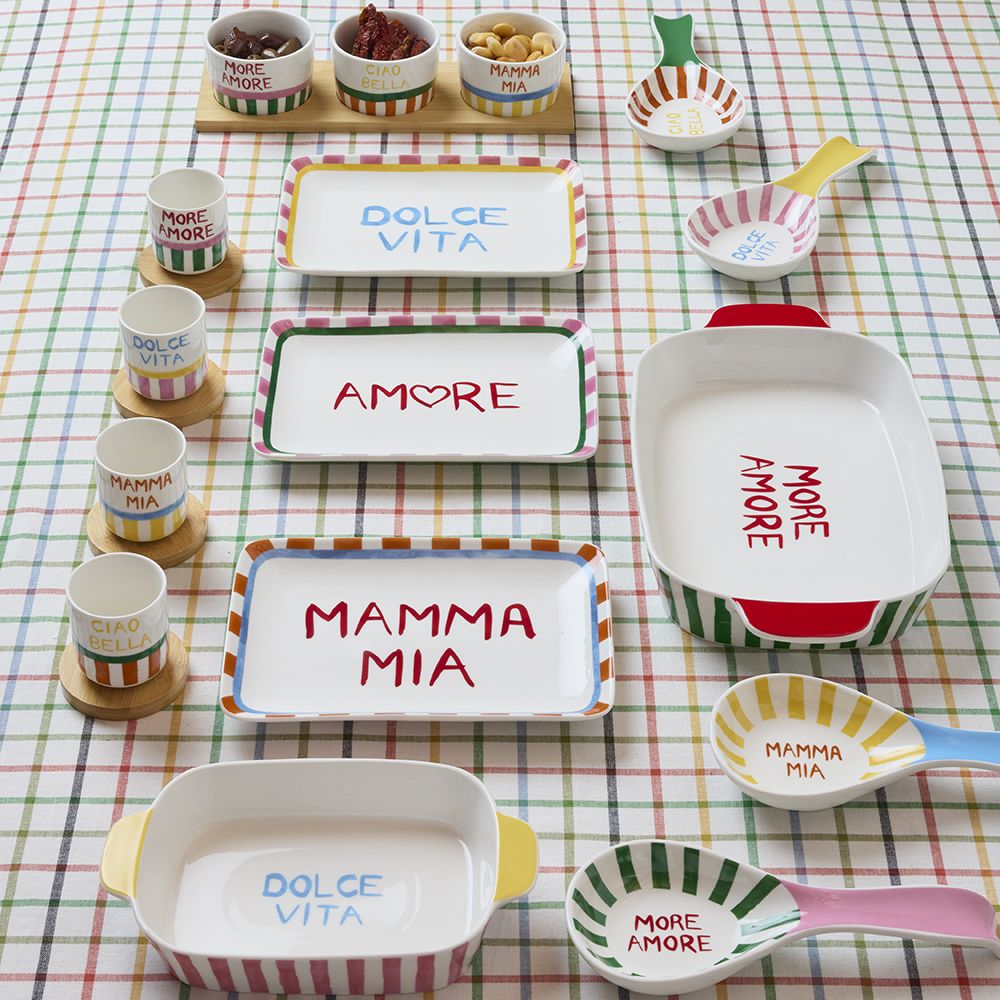 tognana tognana piatto rettangolare mamma mia 23 x 16 cm viva litalia new bone china multicolor ean 8056444556131