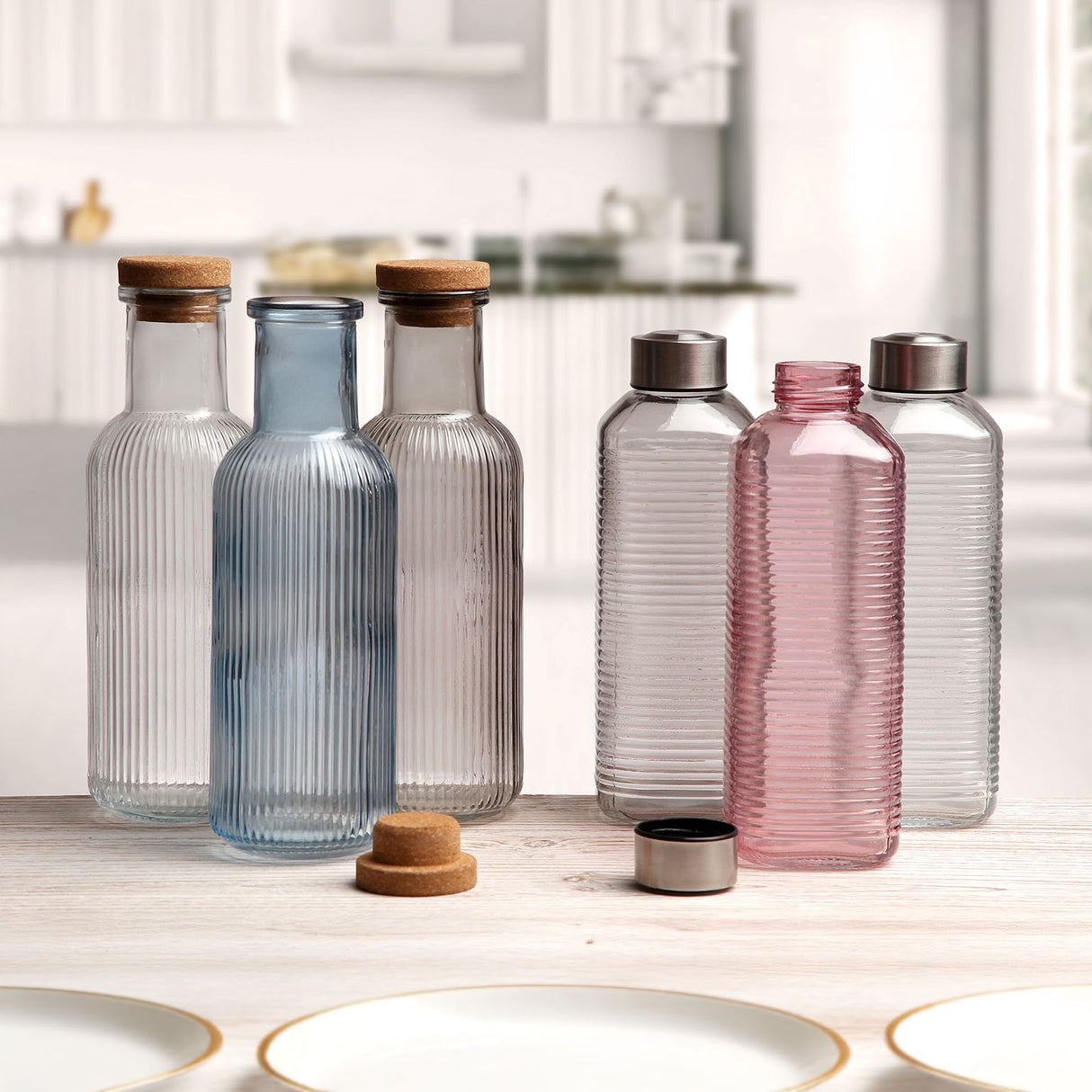 versa versa bottiglia vetro d 83 cm h 235 cm 1 000 ml trasparente ean 8420327569813