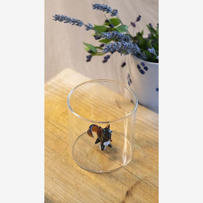 wd lifestyle wd lifestyle bicchiere vetro borosilicato cc 250 ml decoro volpe ean 8053300572885