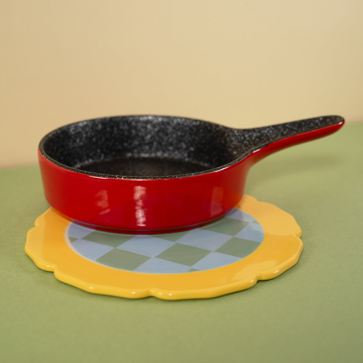 wd lifestyle wd lifestyle sottopentola in stoneware d 18 cm giallo ean 8055035684802