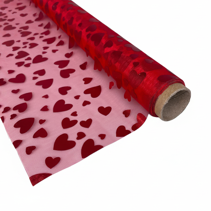 Organza cuori - Rotolo