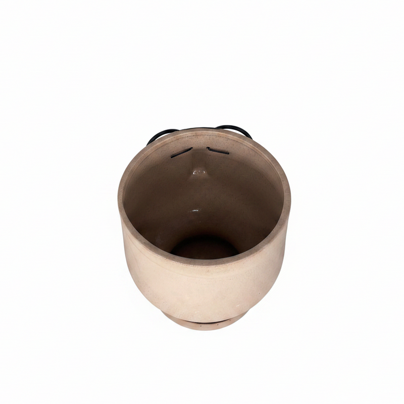 Vaso testa faccia uomo con occhiali in resina beige e nera. Decorazione originale, piccole piante e fiori. Arpimex, 15×15×16 cm, design moderno. ean 8018318502125