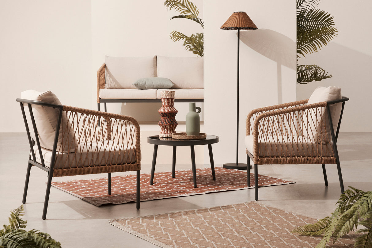 bizzotto bizzotto piantana solare kalyan h 160 cm d 40 cm ip44 effetto rattan ean 8051836566927