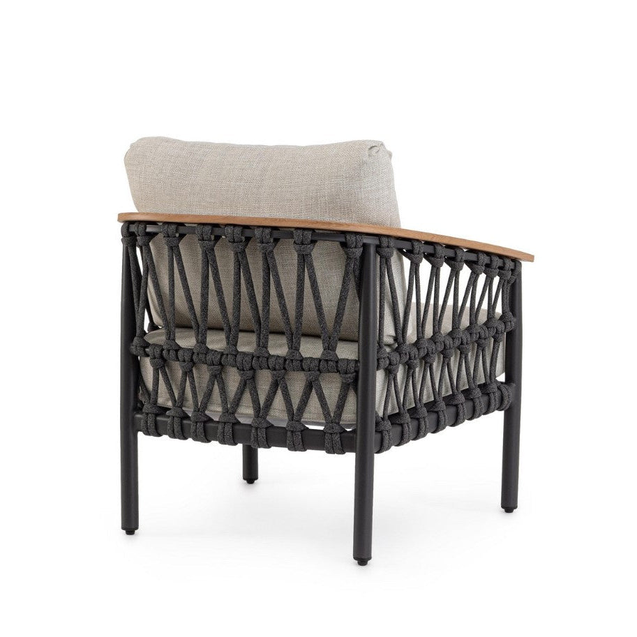 bizzotto bizzotto poltrona fenix con cuscini colore antracite ean 8051836778719