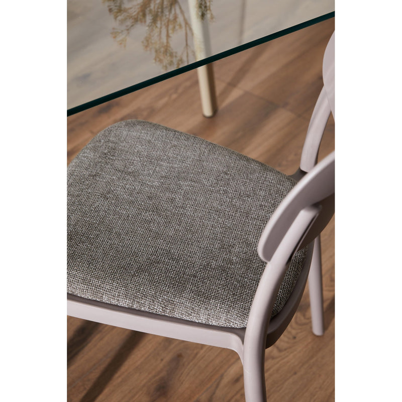 di mo di mo sedia yulia in pp con seduta in tessuto tortora 515 x 42 x 815 cm sedia moderna e resistente ean 8010402523276
