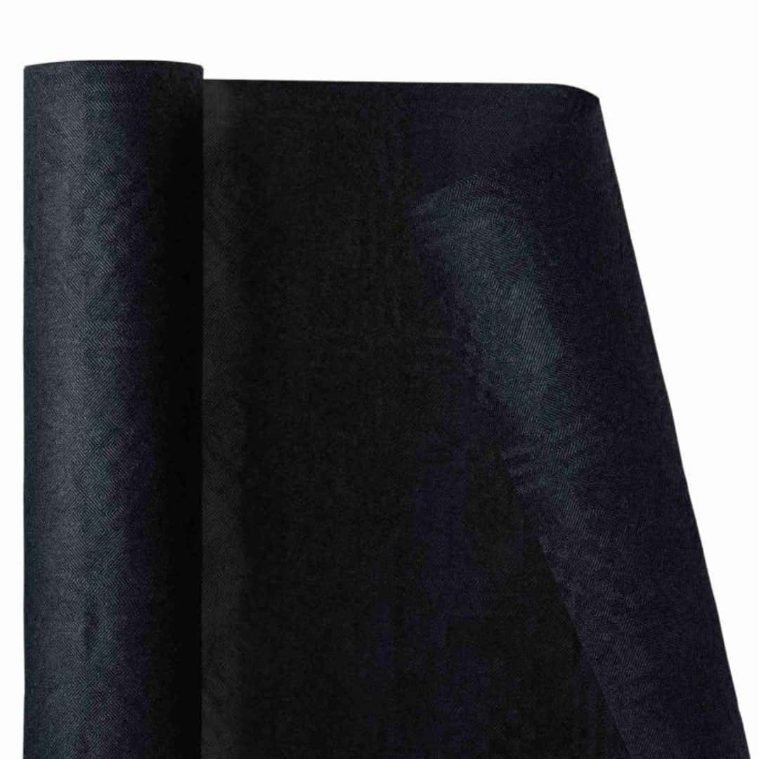 Tovaglia rotolo carta nera Dopla 1,20×7m monouso €3,75. Copre 7m di tavolo per cene eleganti, feste di laurea, Halloween e catering. ean 8005090001502