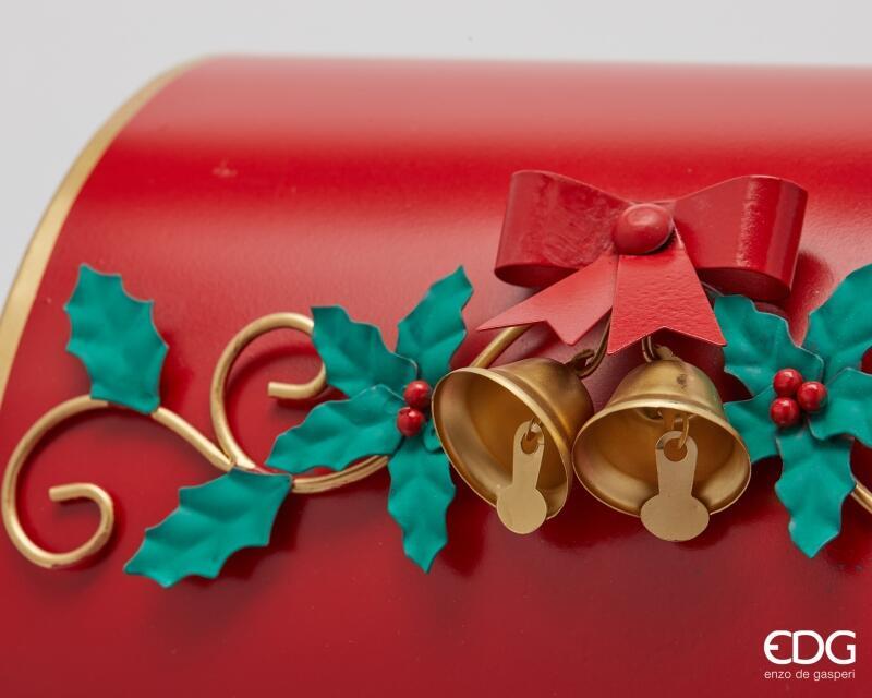 edg enzo de gasperi edg enzo de gasperi decoro cassetta posta natalizia h 41 cm l 30 cm l 23 cm rossa ean 8059824562661