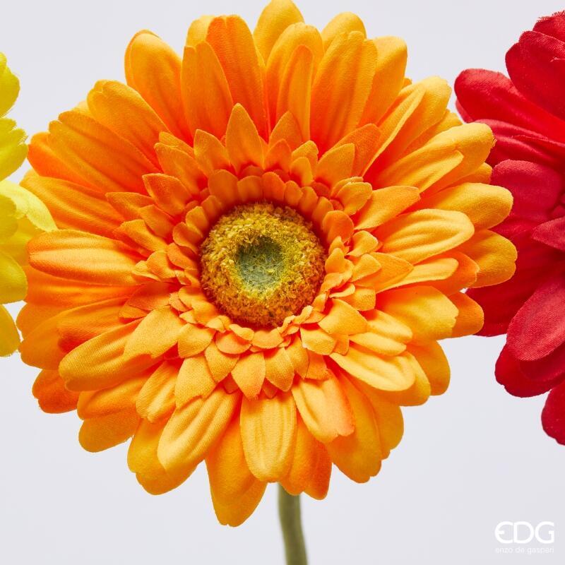 edg enzo de gasperi edg enzo de gasperi gerbera ramo ass h 60 cm d 12 cm pianta artificiale mix arancione 1 pz ean 8059824457004