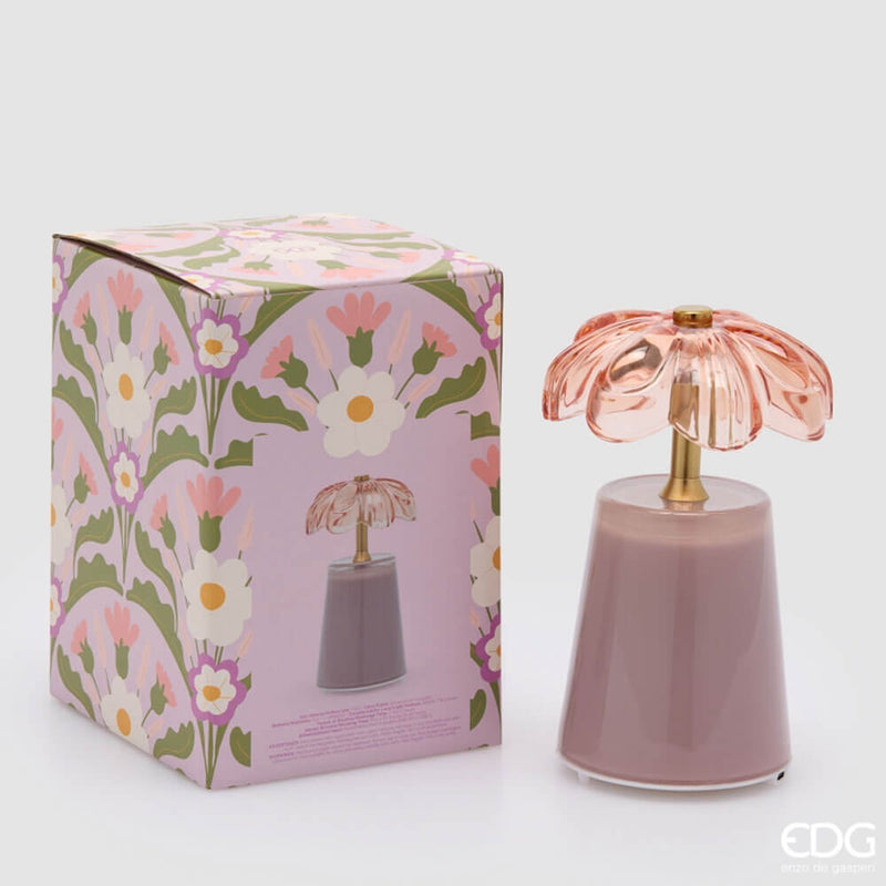 edg enzo de gasperi edg enzo de gasperi lampada da tavolo lily h 1750 cm d 11 cm ip20 pink scatola regalo ean 8059824607843
