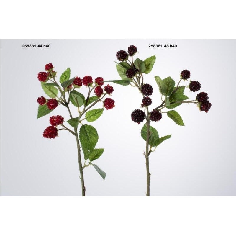 edg enzo de gasperi edg enzo de gasperi more ramo x15 h 40 cm pianta artificiale burgundy ean 8054184001843