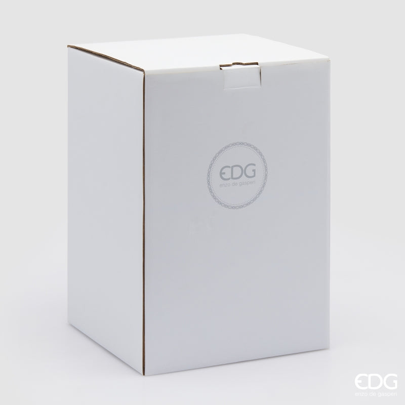 edg enzo de gasperi edg enzo de gasperi vaso righe con bordo h 13 cm d 12 cm waterproof vetro coral ean 8059824619297