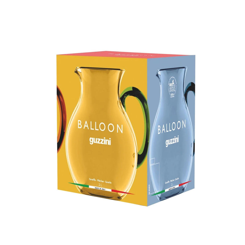 guzzini guzzini caraffa balloon 2 lt in plastica a base biologica giallo caraffa leggera e pratica per cucina e tavola ean 8008392410775