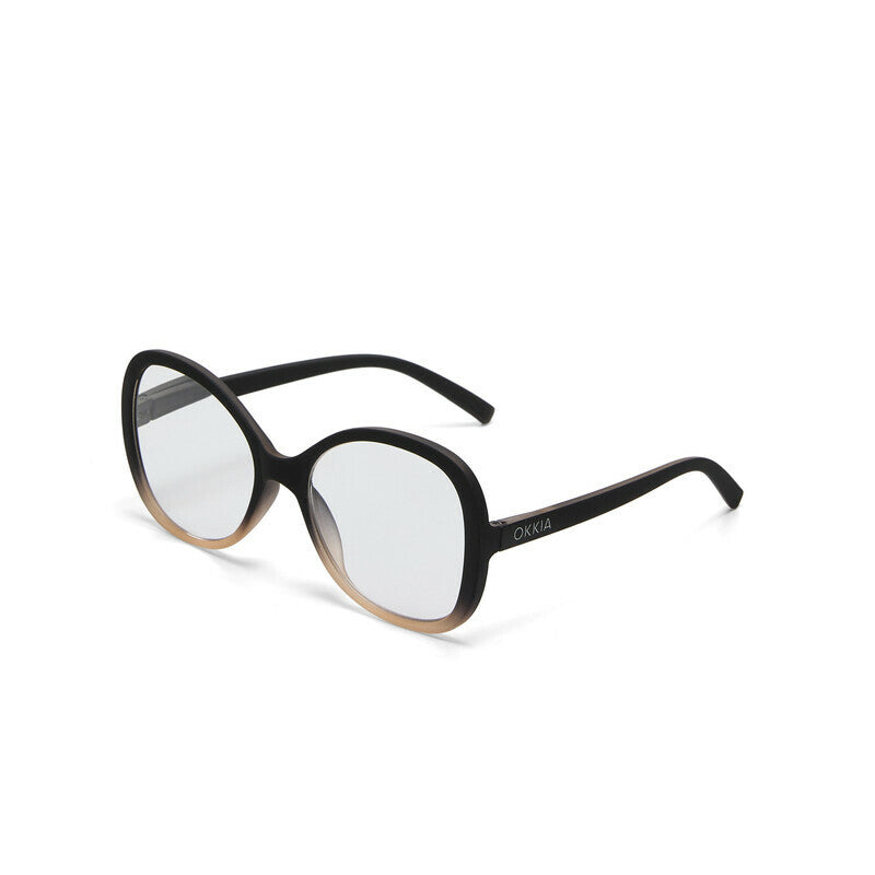 okkia okkia occhiale da lettura mod verona premontato butterfly soft touch spring anti luce blu rosa nero diottrie 1 00 ean 8056211373954