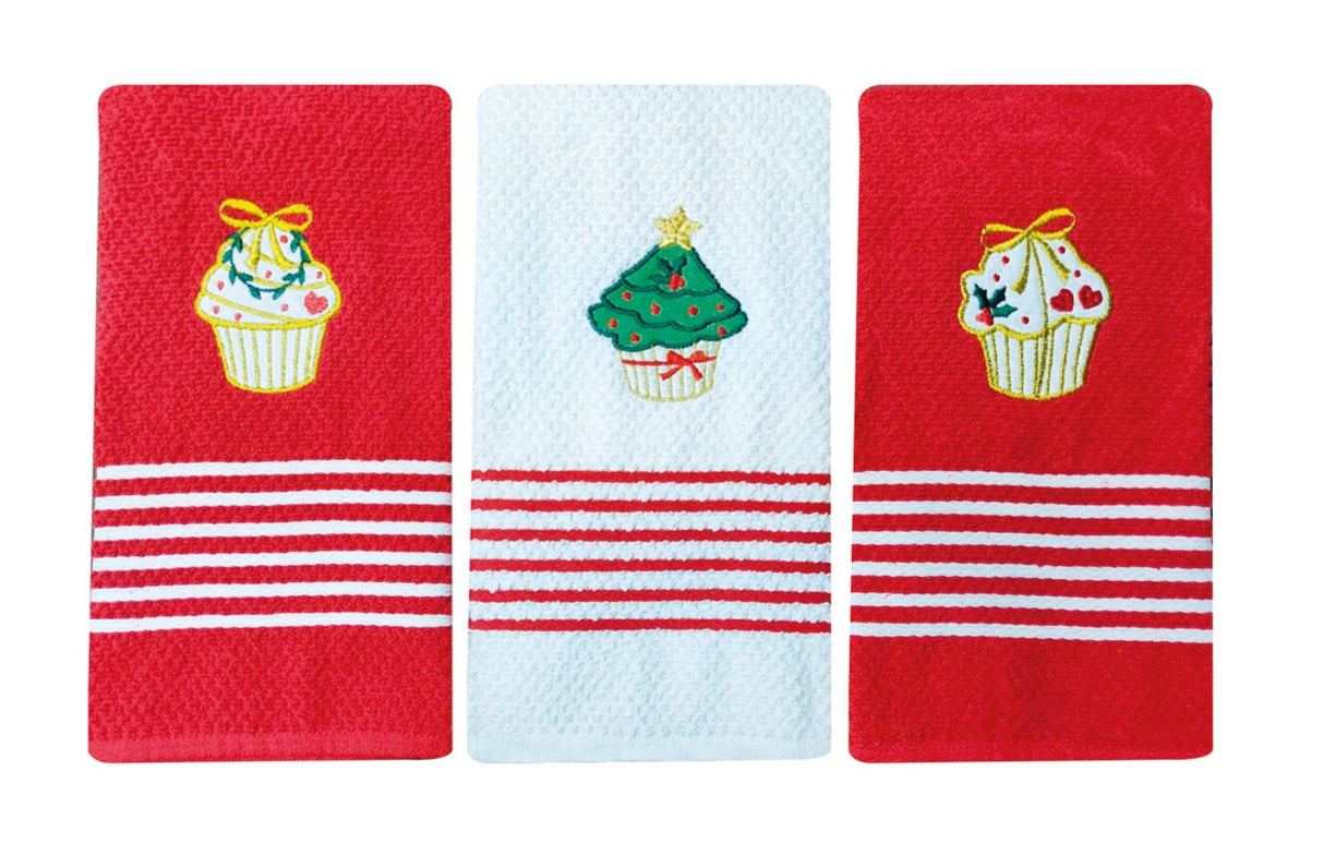 preziosa home preziosa home set 3 pz strofinacci spugna jacard ass natale ass natale 50 x 70 cm multicolor cotone ean 8050264140075