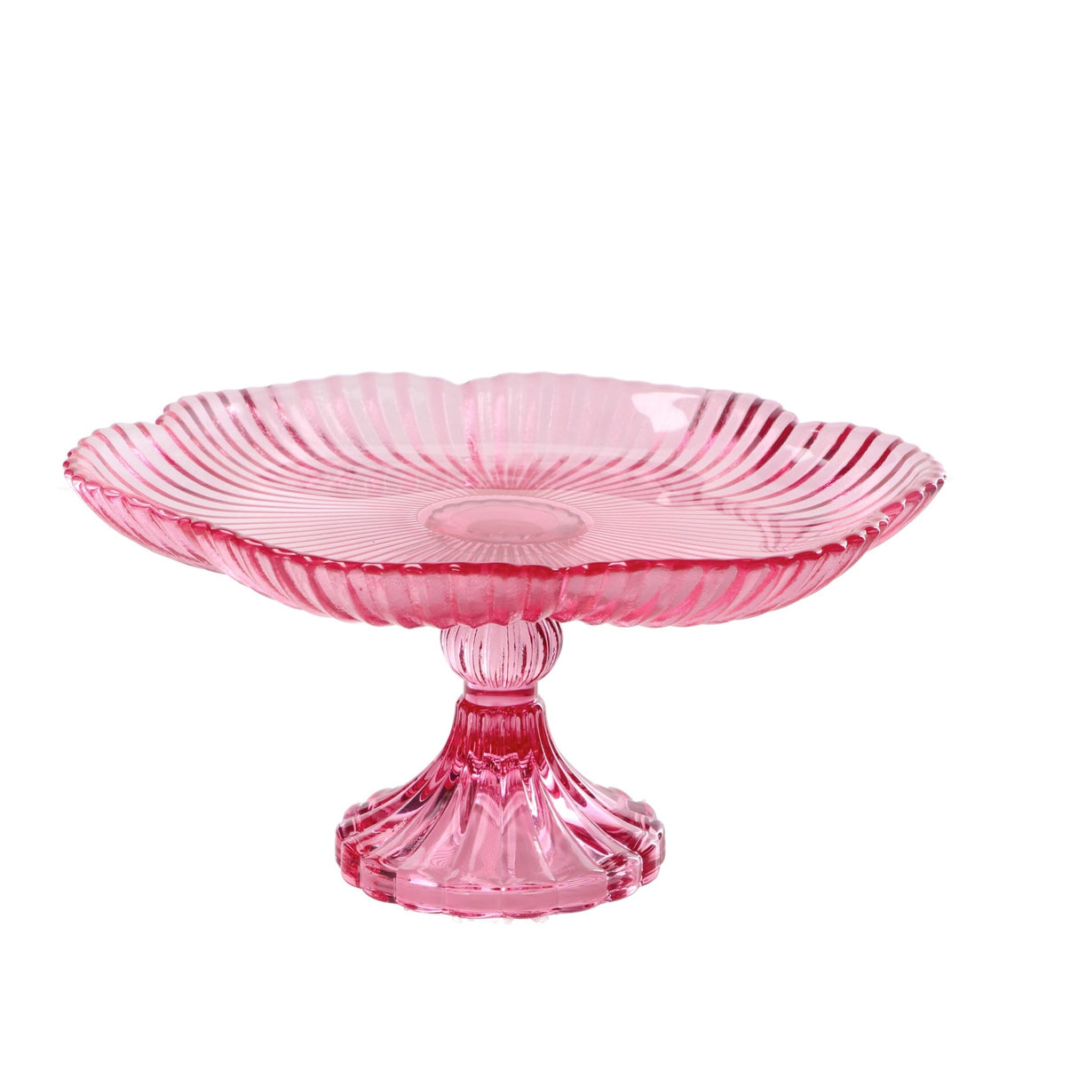 Italienisches Geschenk Italienisches Geschenk Glasvitrine, Durchmesser 20 cm, Höhe 105 cm, elegante Kuchenvitrine im modernen Design, 1 Stück, EAN 8057586208230