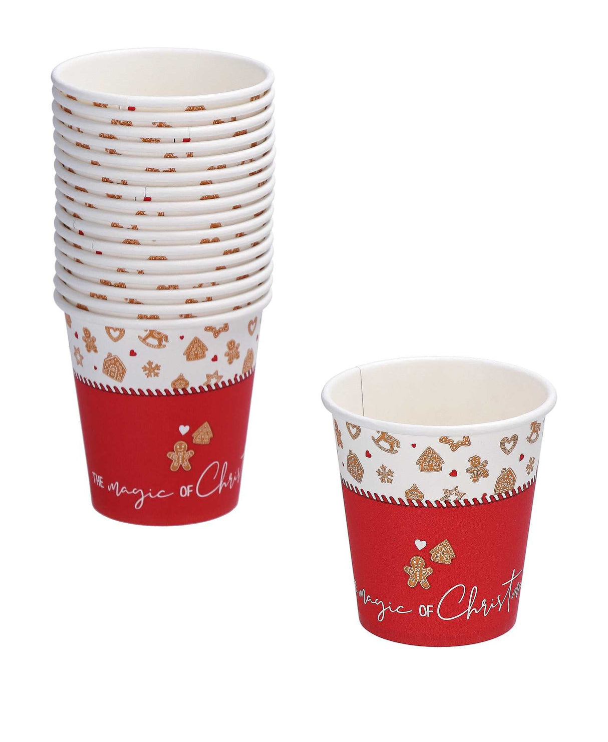 regalo italiano regalo italiano bicchieri carta natale 21 cl ass cf 40 pz rosso bianco 1 pz ean 8057586122666