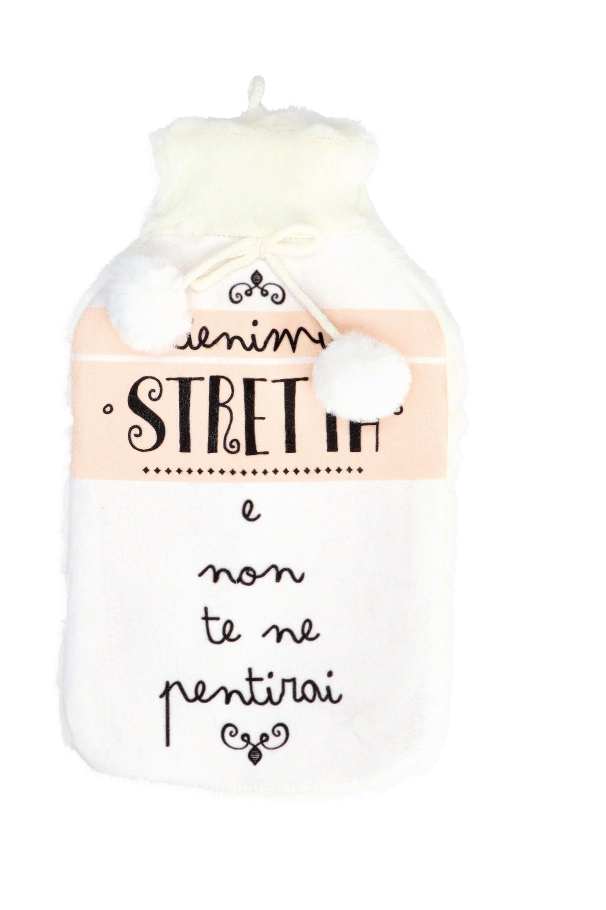 regalo italiano regalo italiano borsa acqua calda con cover pelliccia natalizia ass 2 lt bianco 1 pz ean 8021785770270