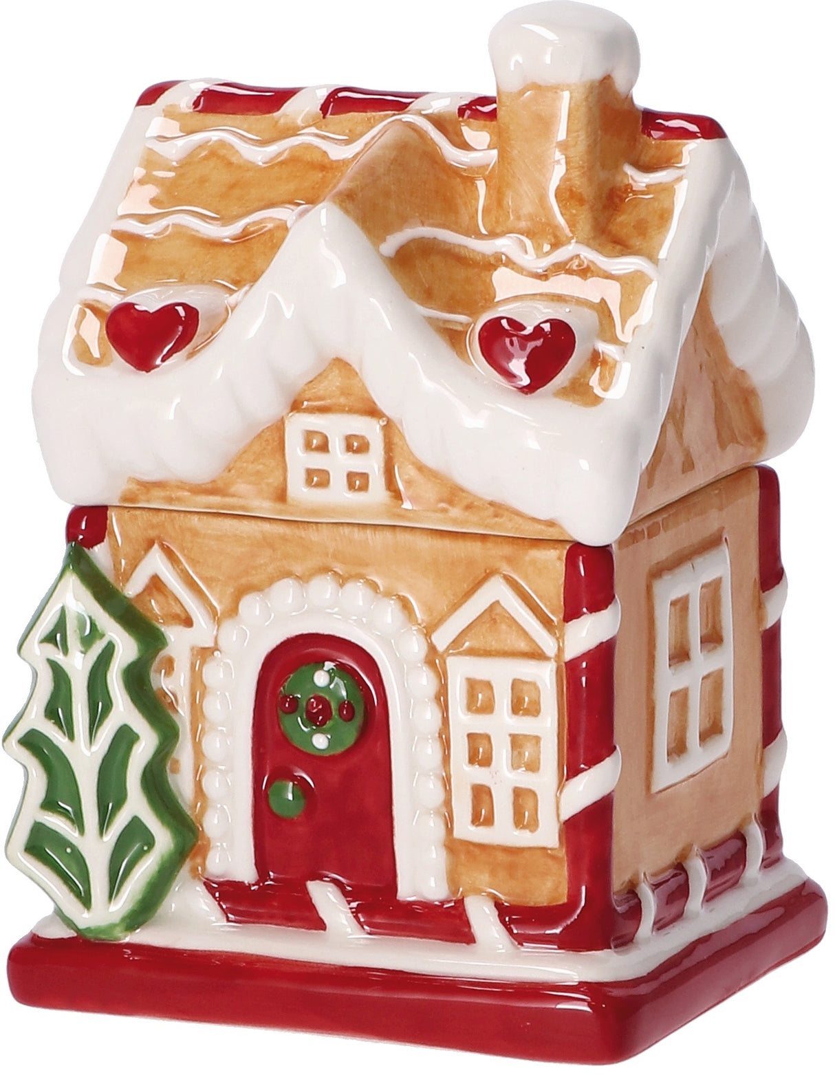 regalo italiano regalo italiano scatola casetta natale ceramica ass 9 x 8 x 13 cm multicolor 1 pz ean 8021785855199