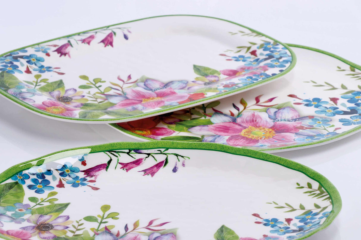 regalo italiano regalo italiano vassoio ovale shia melamina 40 x 30 cm h 25 cm multicolor ean 8057586111585