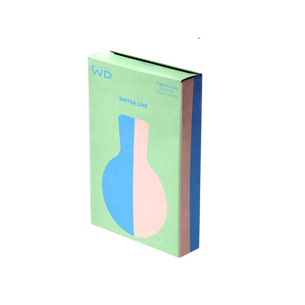 wd lifestyle wd lifestyle poggiamestolo in stoneware 173 x 12 x 32 cm rosa celeste ean 8055035684710