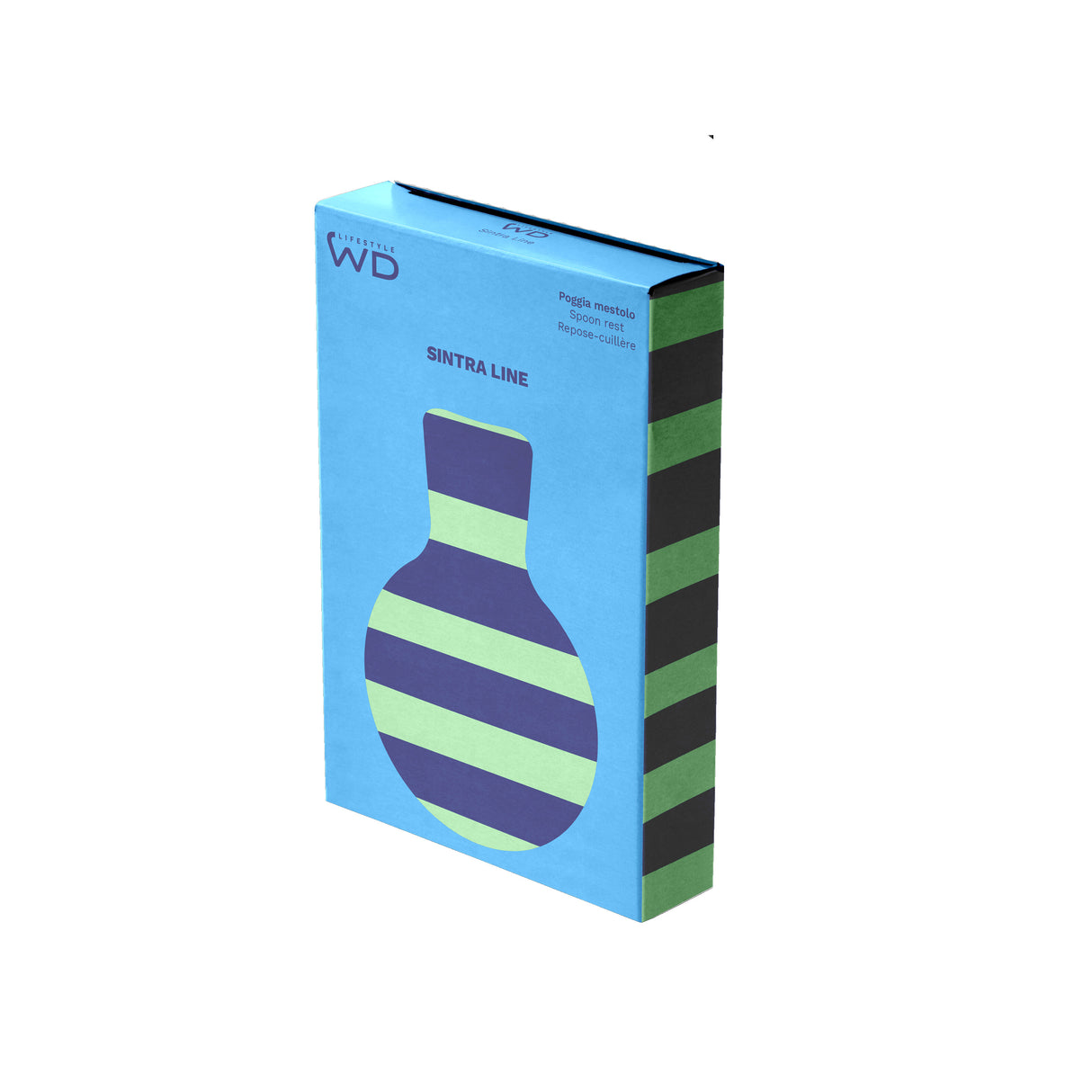 wd lifestyle wd lifestyle poggiamestolo in stoneware 173 x 12 x 32 cm verde blu ean 8055035684727