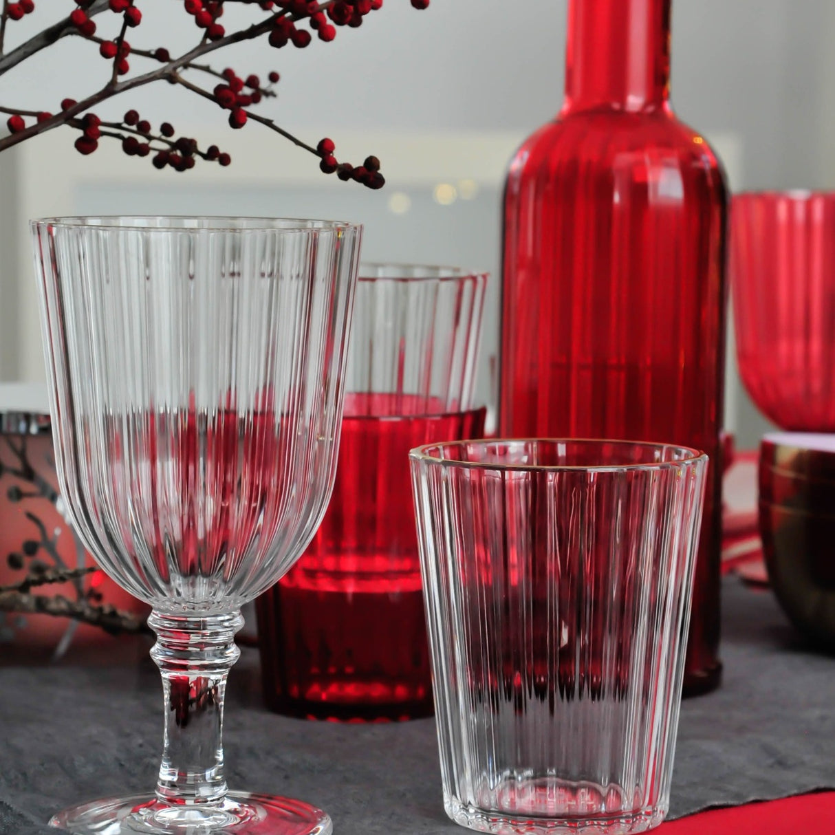 wd lifestyle wd lifestyle set 2 bicchieri in acrilico 370 ml trasparente ean 8033040745930