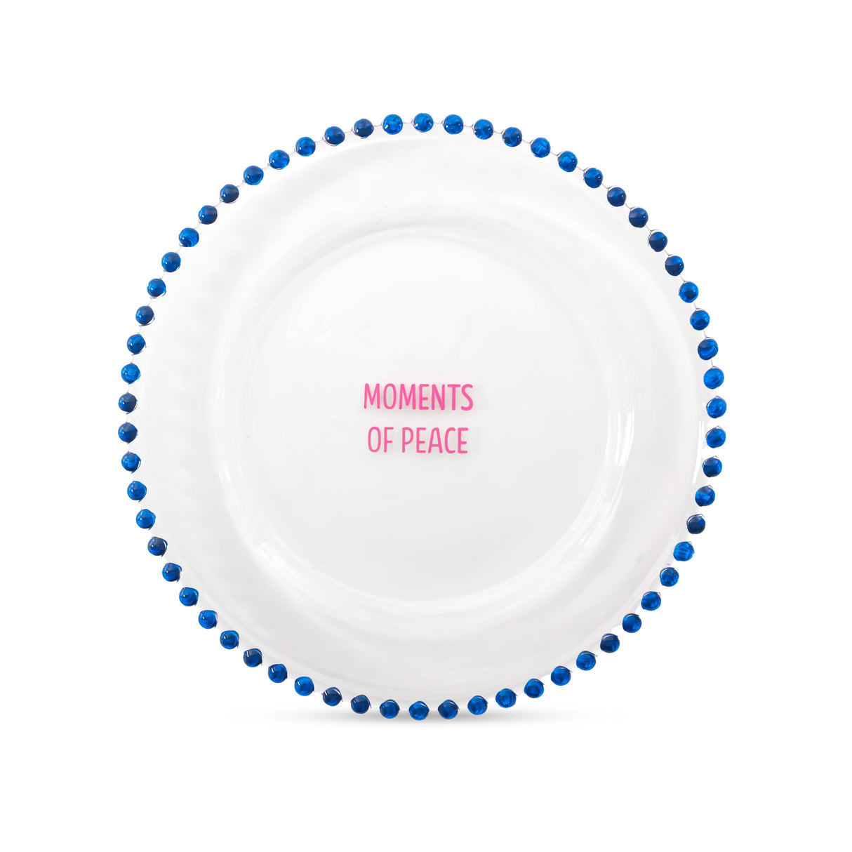 wd lifestyle wd lifestyle set 2 piattini d 195 cm in vetro decorazione moments of peace e sweet and slow rosa blu ean 8055035685021