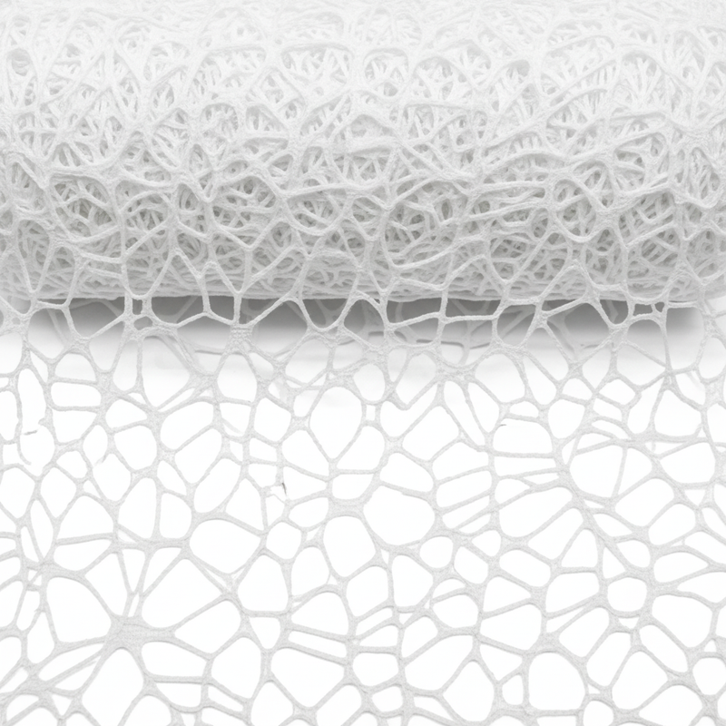 Rete polycotton per composizioni floreali, bomboniere e decorazioni. ARPIMEX H 48 cm × 5 mt, colore bianco, poliestere morbido ean 8018318170485