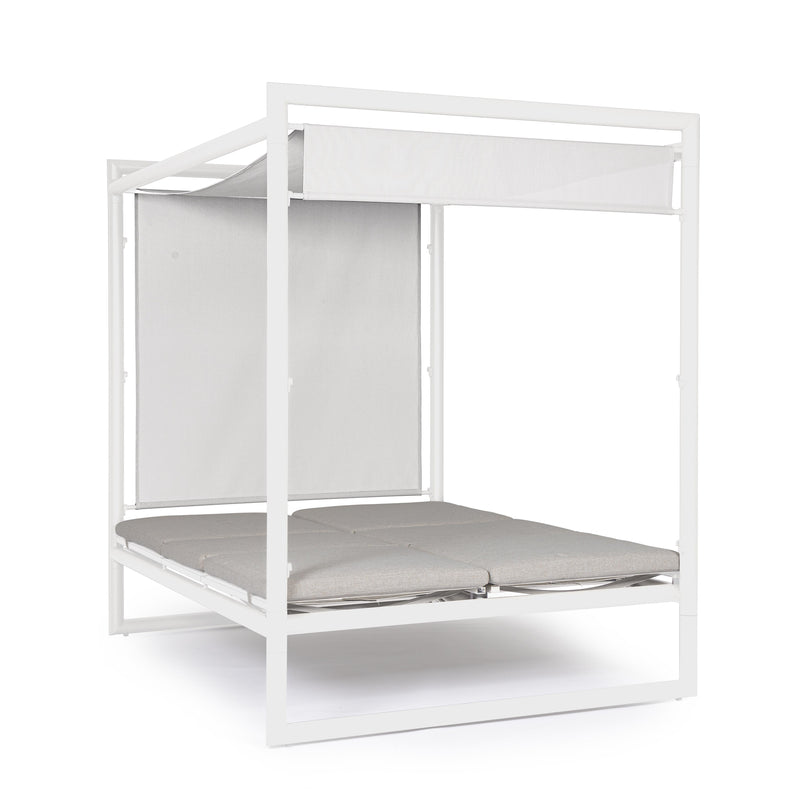 bizzotto bizzotto daybed konnor bianco struttura alluminio 213 x 149 x 196 cm tessuto idrorepellente ean 8051836690127