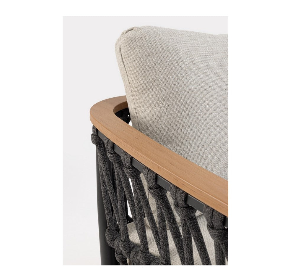 bizzotto bizzotto divano 2 posti fenix con cuscini colore antracite ean 8051836778726