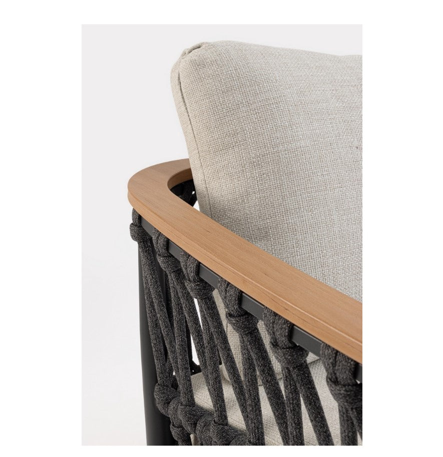 bizzotto bizzotto divano 3 posti fenix con cuscini colore antracite ean 8051836778733