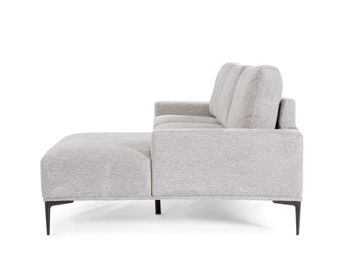 bizzotto bizzotto divano 3 posti washington con penisola grigio chiaro ean 8051836606296