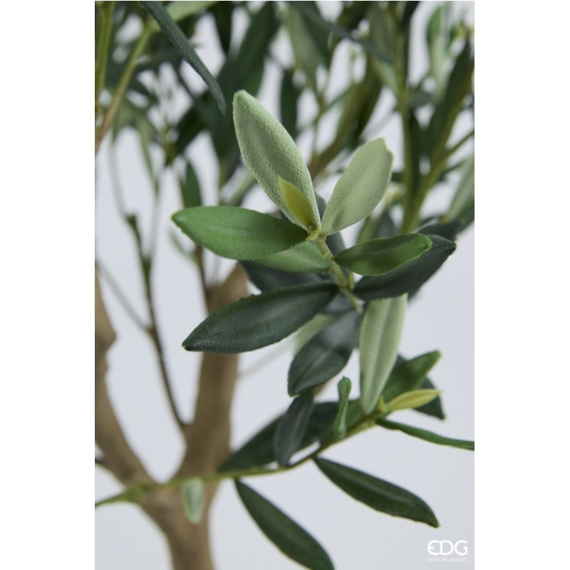 edg enzo de gasperi edg enzo de gasperi olivo con vaso h 129 cm pianta artificiale anti uv verde ean 8059824607621