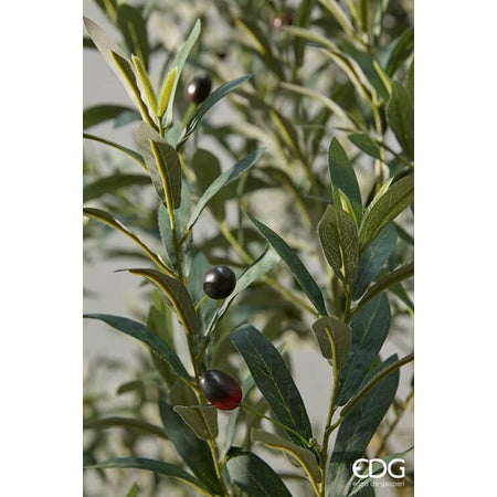edg enzo de gasperi edg enzo de gasperi olivo vogue con vaso pianta artificiale h 240 cm verde ean 8059824607478