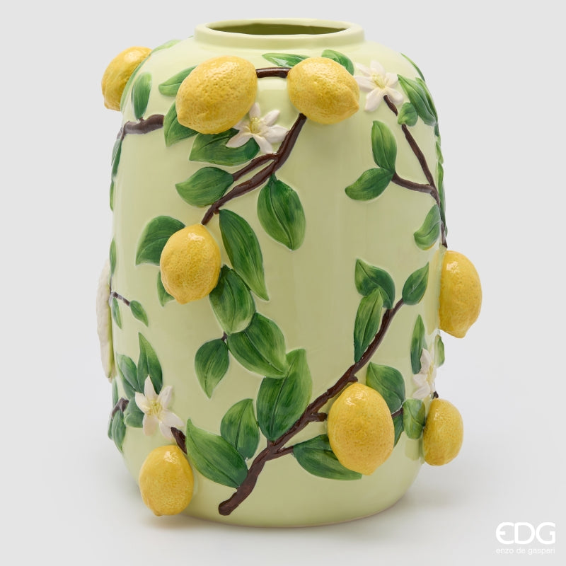 edg enzo de gasperi edg enzo de gasperi vaso limoni bombato h 405 cm d 34 cm mix verde ean 8059824624635