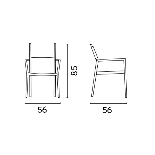 Moia Greenwood Moia Greenwood Stuhl, Sessel, Padova Contract aus weißem Aluminium und Hanfseil – eleganter und strapazierfähiger Designerstuhl für den Außenbereich, EAN 8013054835278