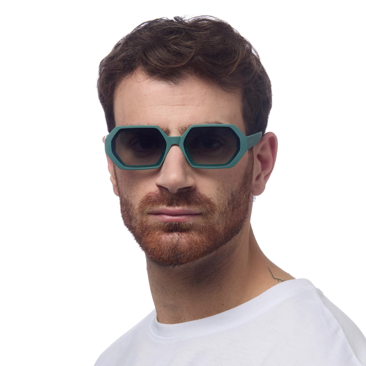 okkia okkia occhiale da sole premontato esagonale mod andrea green ean 8055773198104