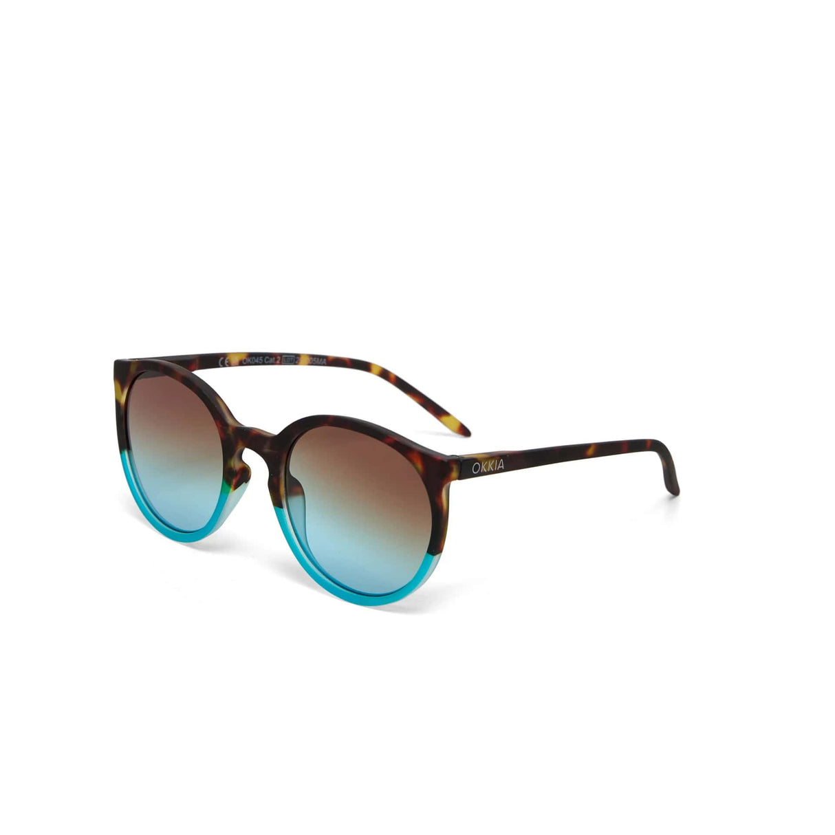 okkia okkia occhiale da sole premontato mod berlino havana blue ean 8056211371301