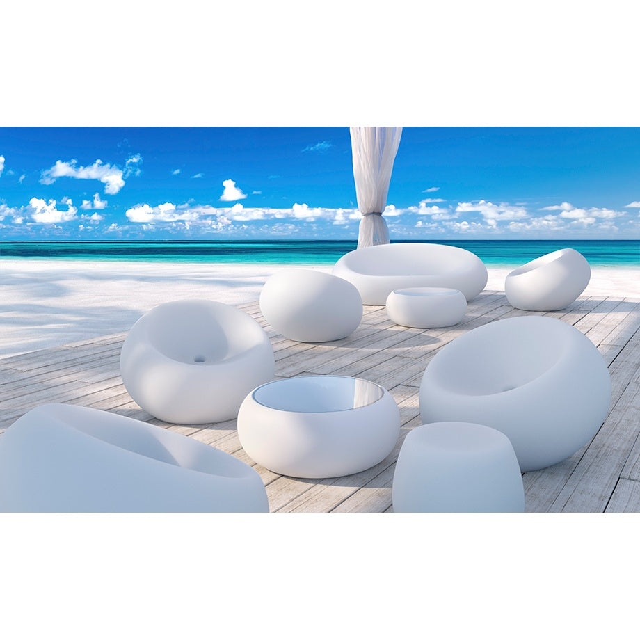 plust plust sgabello fade basso indoor outdoor bianco light