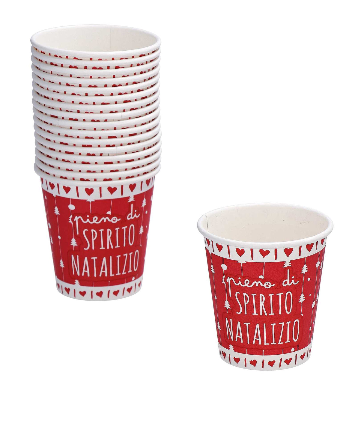 regalo italiano regalo italiano bicchieri carta natale 21 cl ass cf 40 pz rosso bianco 1 pz ean 8057586122666