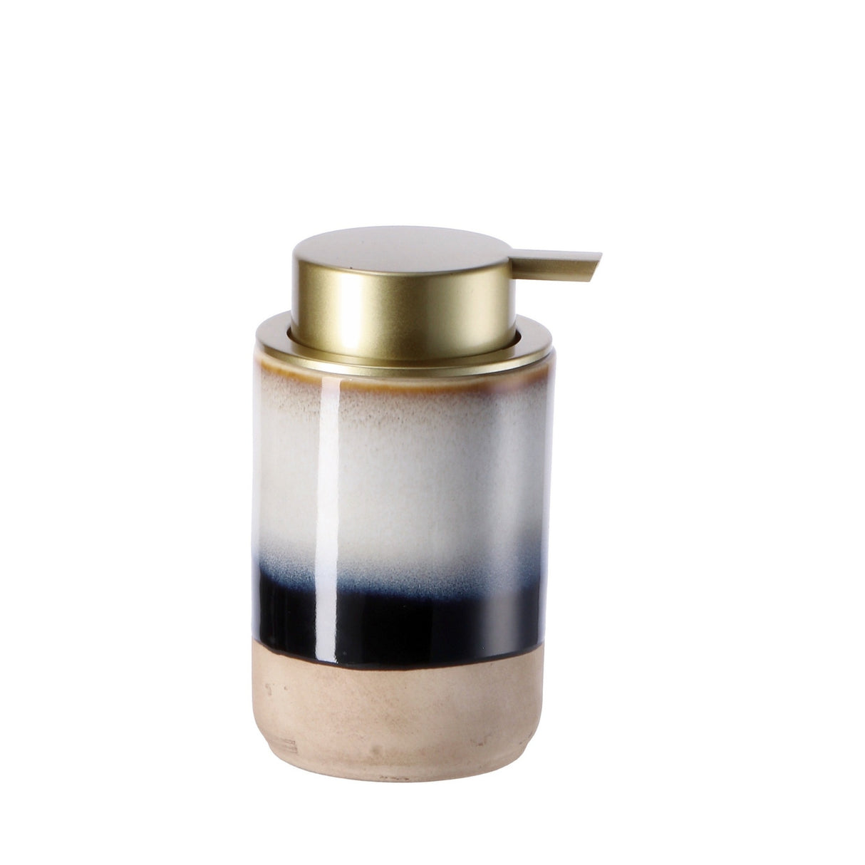 Italienisches Geschenk Italienisches Geschenk Seifenspender aus Keramik, Durchmesser 9 cm, Höhe 14 cm, moderner Seifenspender für das Badezimmer, Halter für Flüssigseife, 1 Stück, EAN 8057586010024